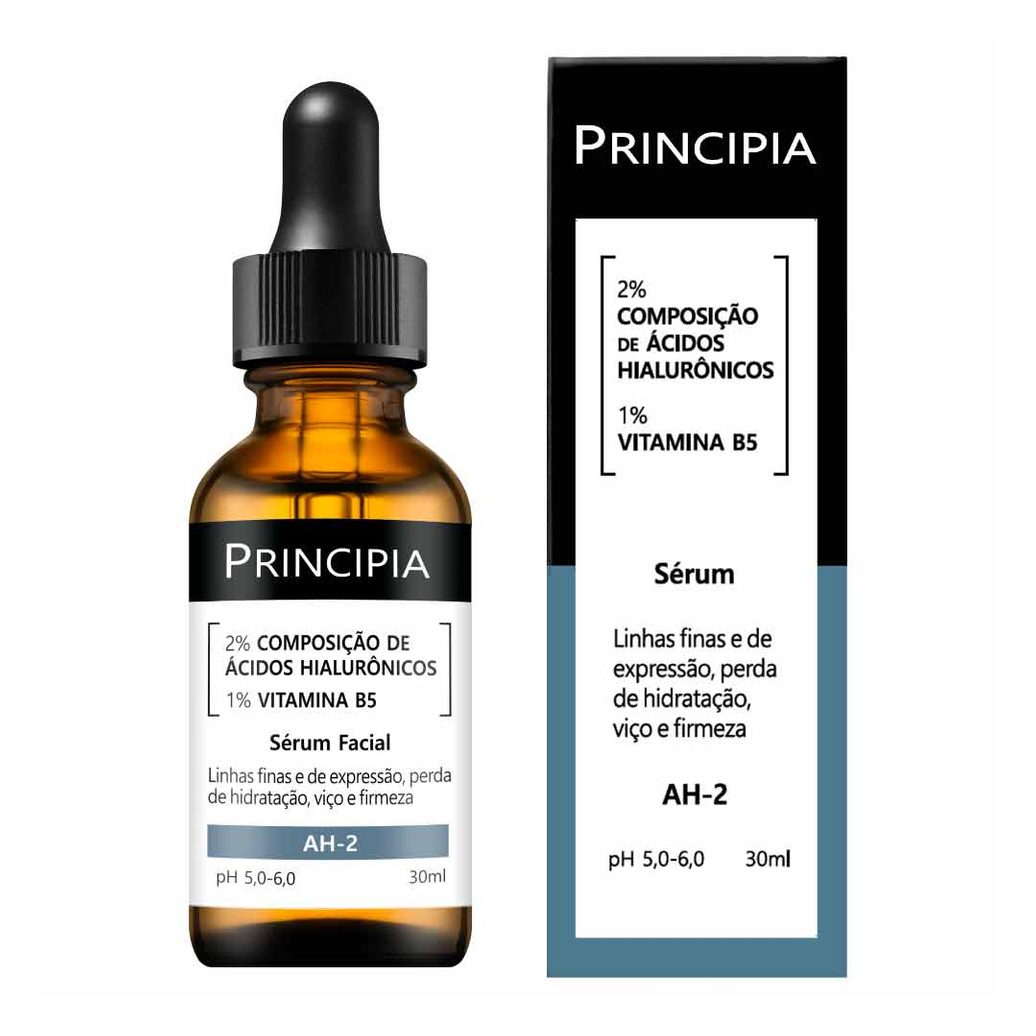 Sérum Facial Principia com Ácidos Hialurônicos 2% e Vitamina B5 1% 30ml