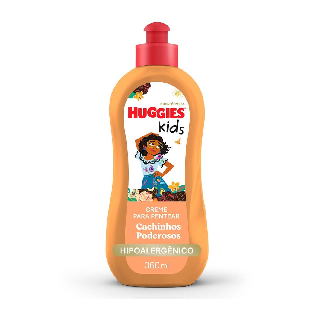 Creme para Pentear Infantil Huggies Kids Cachinhos Poderosos 360ml