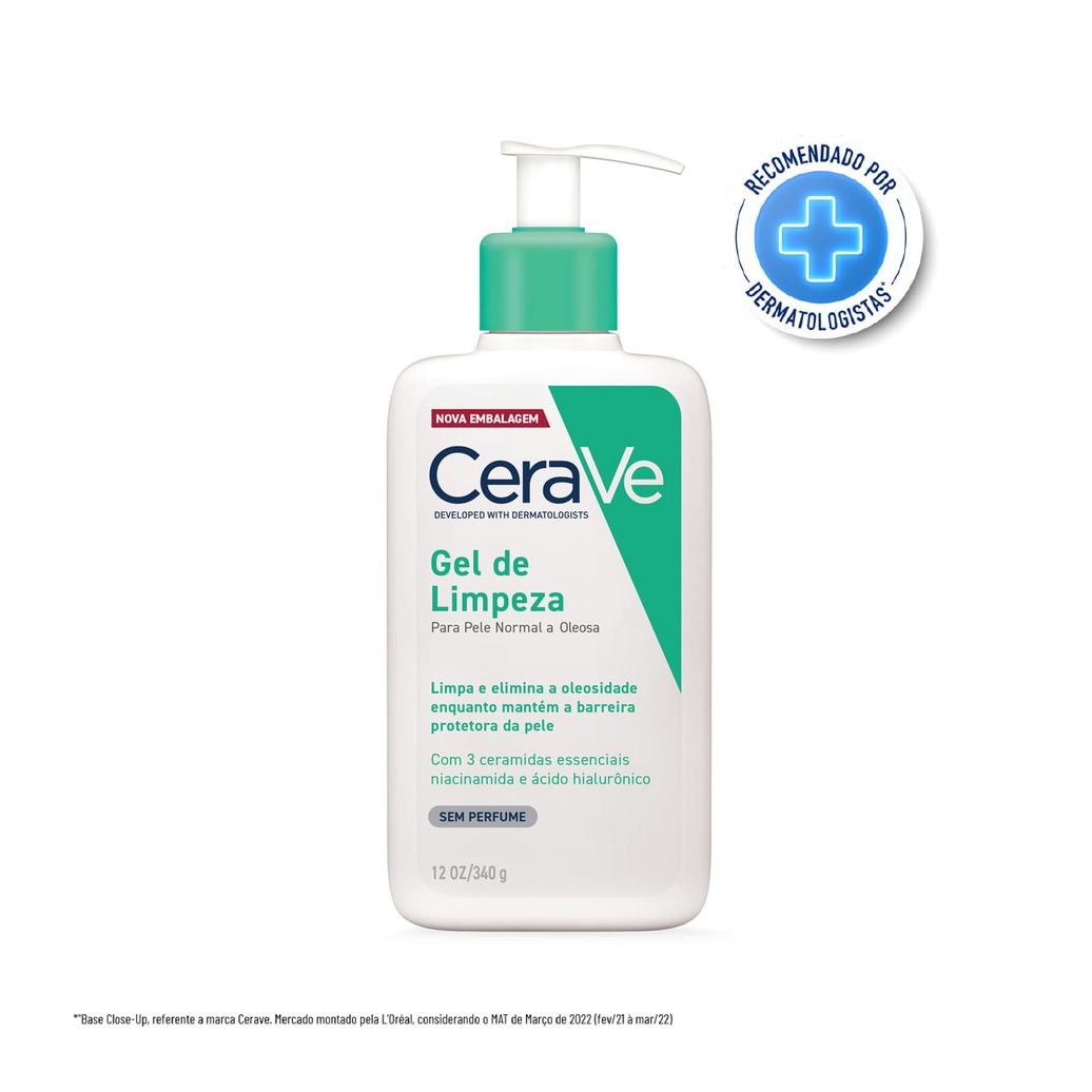 Gel de Limpeza Facial CeraVe Sem Fragrância 340g