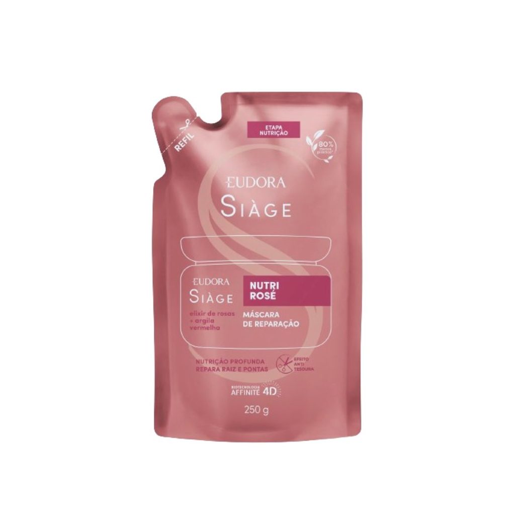 Máscara Capilar Eudora Siàge Nutri Rosé Refil 250g