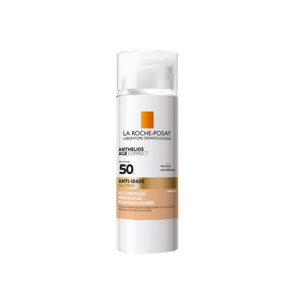 Protetor Solar Facial La Roche-Posay Anthelios Age Correct Anti-idade FPS50 Gel Creme Cor 2.0 50g