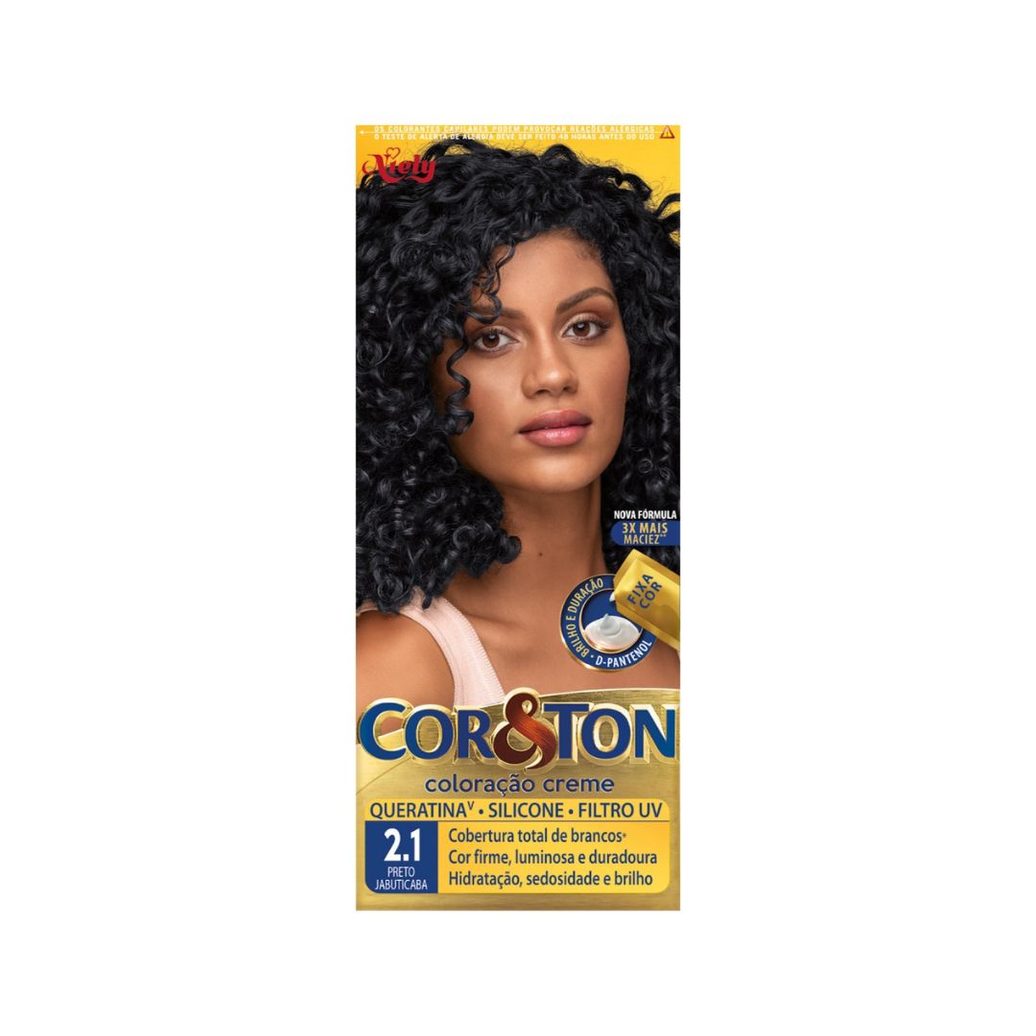 Tinta Niely Cor&Ton 2.1 Preto Jabuticaba
