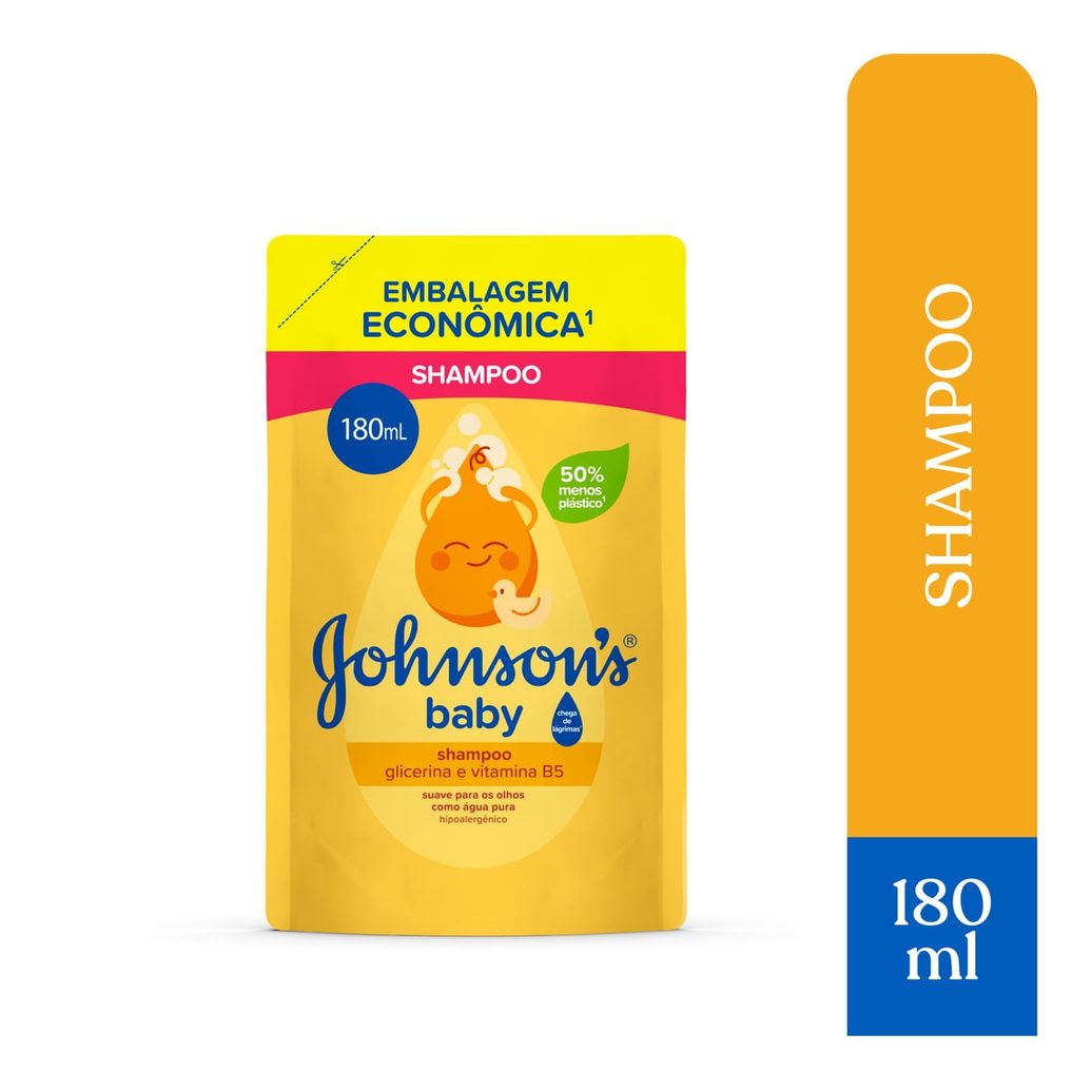 Shampoo Infantil Johnson's Baby Chega de Lágrimas Glicerina 180ml