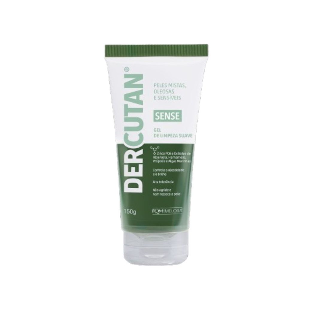 Gel de Limpeza Facial Dercutan Sense Suave 150g