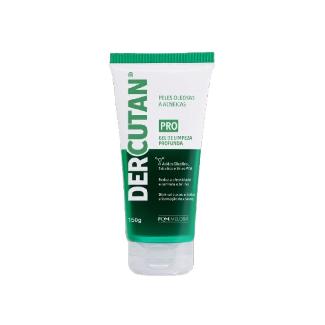Gel de Limpeza Facial Melora Dercutan Pro Pele Oleosa e Acneica 150g