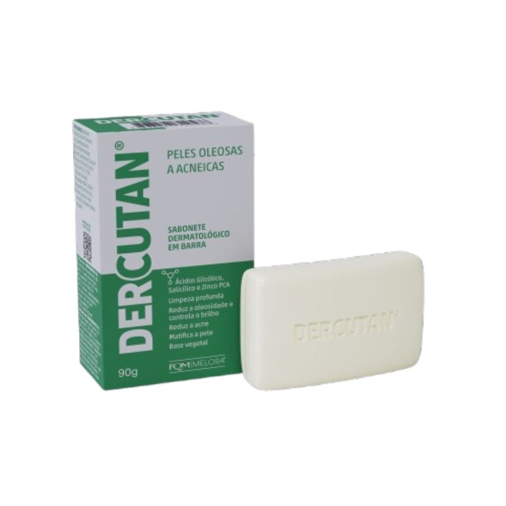 Sabonete em Barra Dermatológico Dercutan Pele Oleosa e Acneica 90g