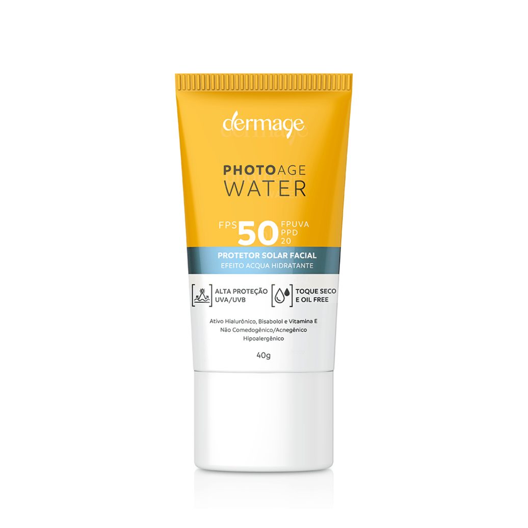 Protetor Solar Facial Dermage Photoage Water Toque Seco FPS50 40g