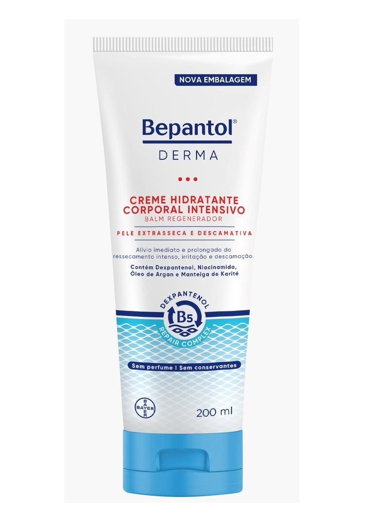 Creme Corporal Bepantol Derma Balm Hidratante para Pele Extrasseca e Descamativa 200ml