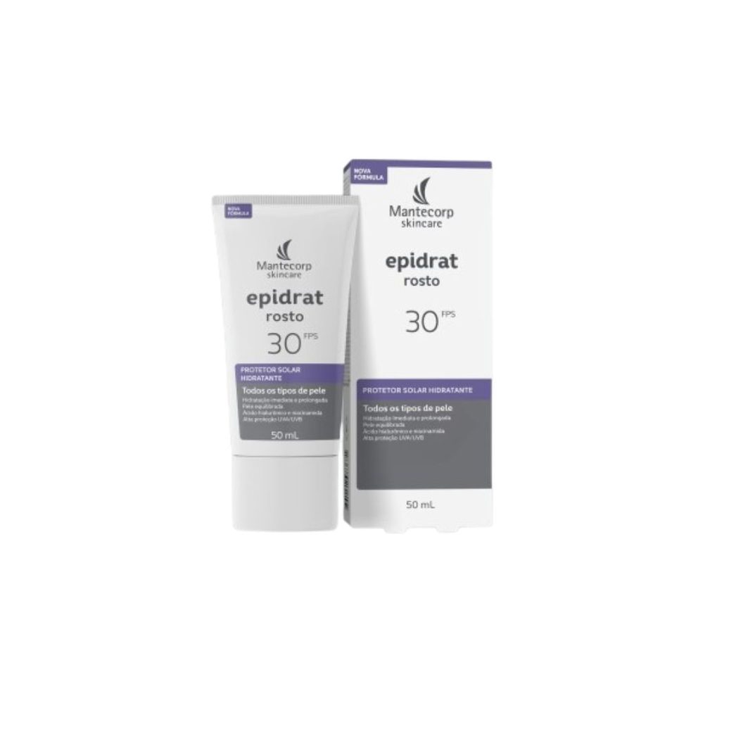 Protetor Solar Facial Epidrat Rosto FPS30 Hidratante 50ml