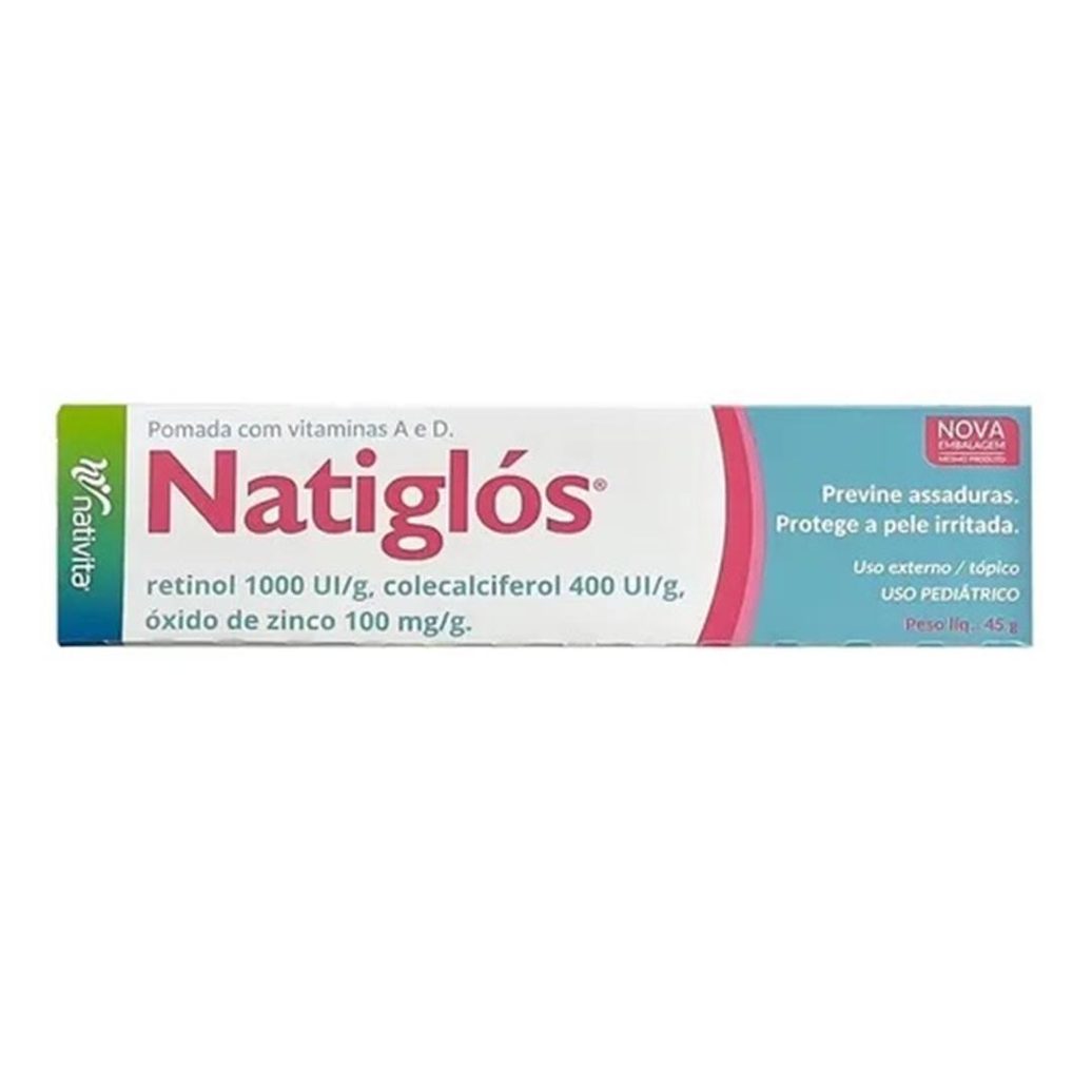 Natiglos Pomada Prevenção e Tratamento de Assaduras 45g Nativita