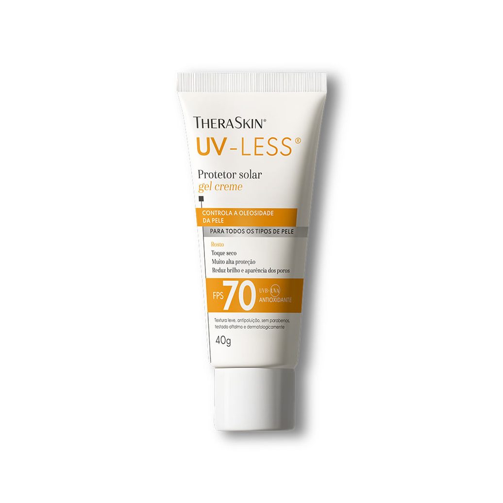 Protetor Solar Facial Theraskin Uv-Less Fps 70 Sem Cor 40g