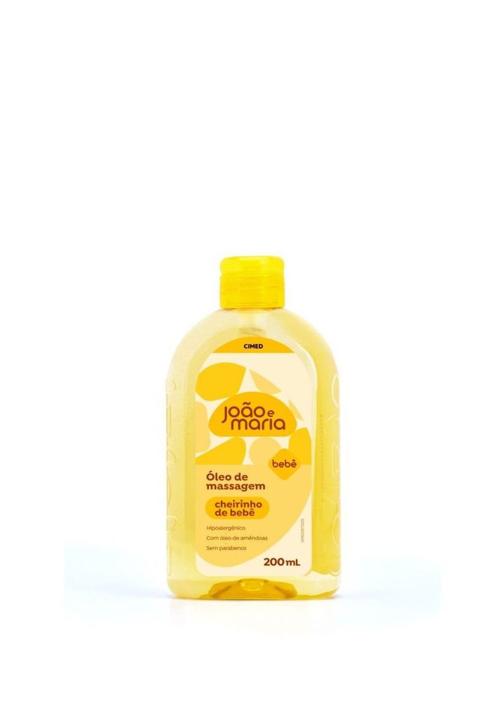 Óleo De Massagem João E Maria Cheirinho De Bebê Com Óleo De Amêndoas 200ml