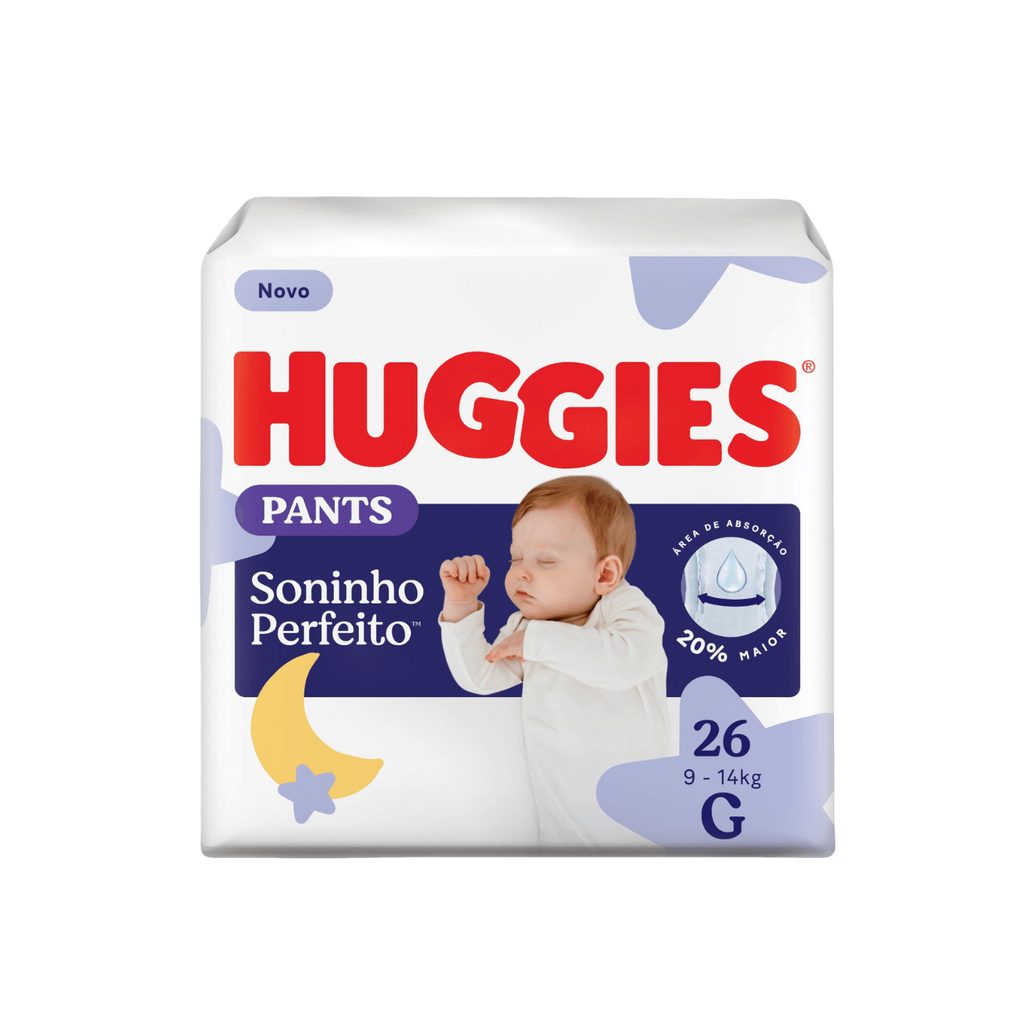 Fralda Descartável Infantil Pants Huggies Soninho Perfeito G 26 Unidades