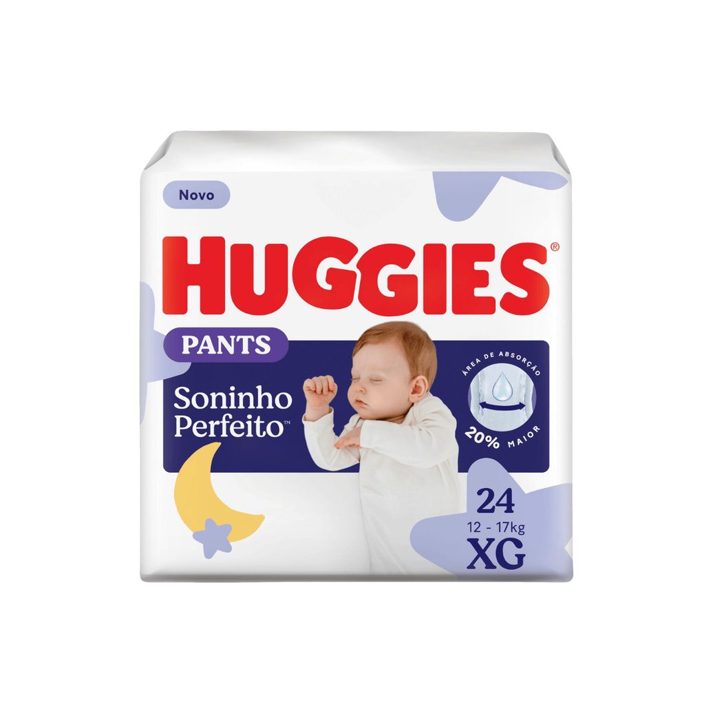 Fralda Descartável Infantil Pants Huggies Soninho Perfeito XG 24 Unidades