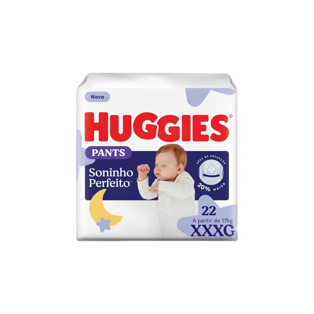 Fralda Descartável Infantil Pants Huggies Soninho Perfeito Xxxg 22 Unidades