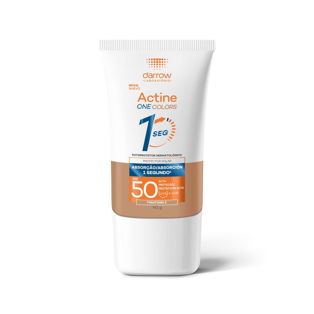 Protetor Solar Facial Dw Actine One Spf50 Médio 40g