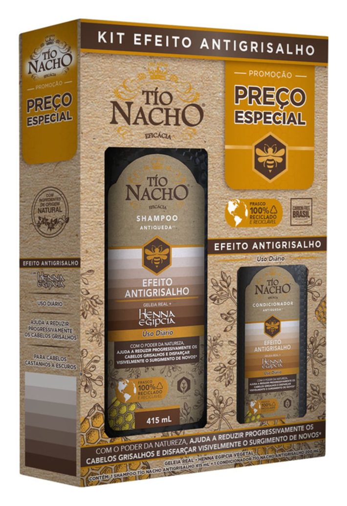 Kit Tio Nacho Antigrisalho Shampoo 415ml+ Condicionador 200ml