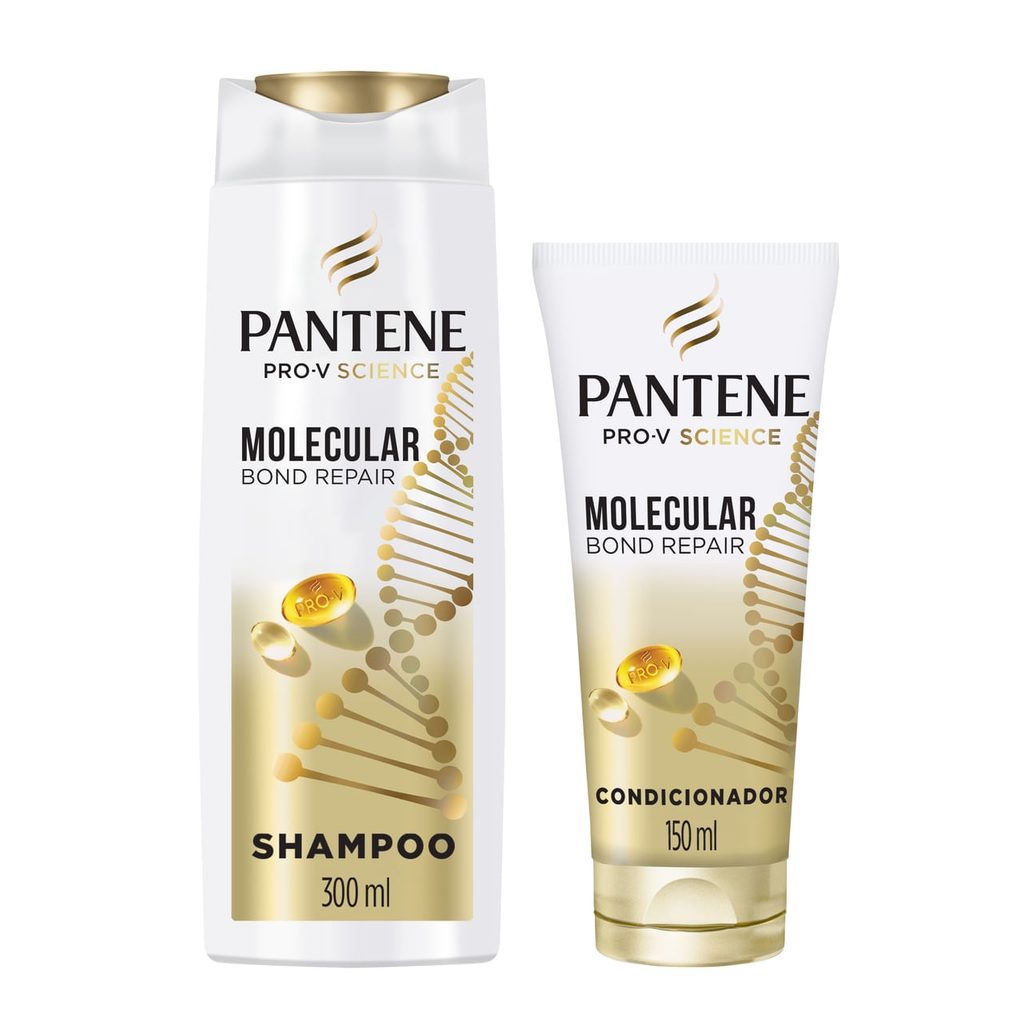 Kit Pantene Shampoo 300ml + Condicionador 150ml Molecular Bond Repair