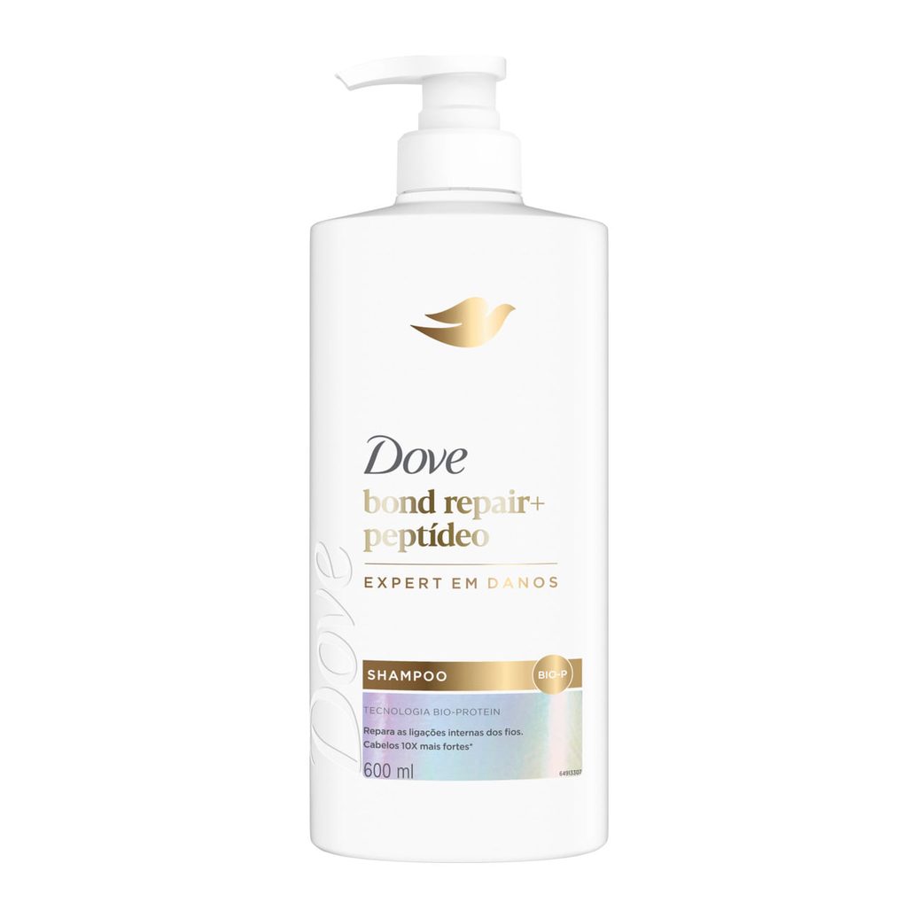 Shampoo Dove Bond Repair + Peptídeo 600ml