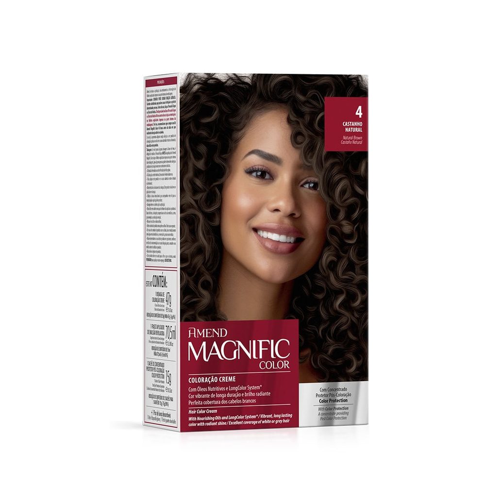 Tinta De Cabelo Amend Magnific 40 Castanho Natural