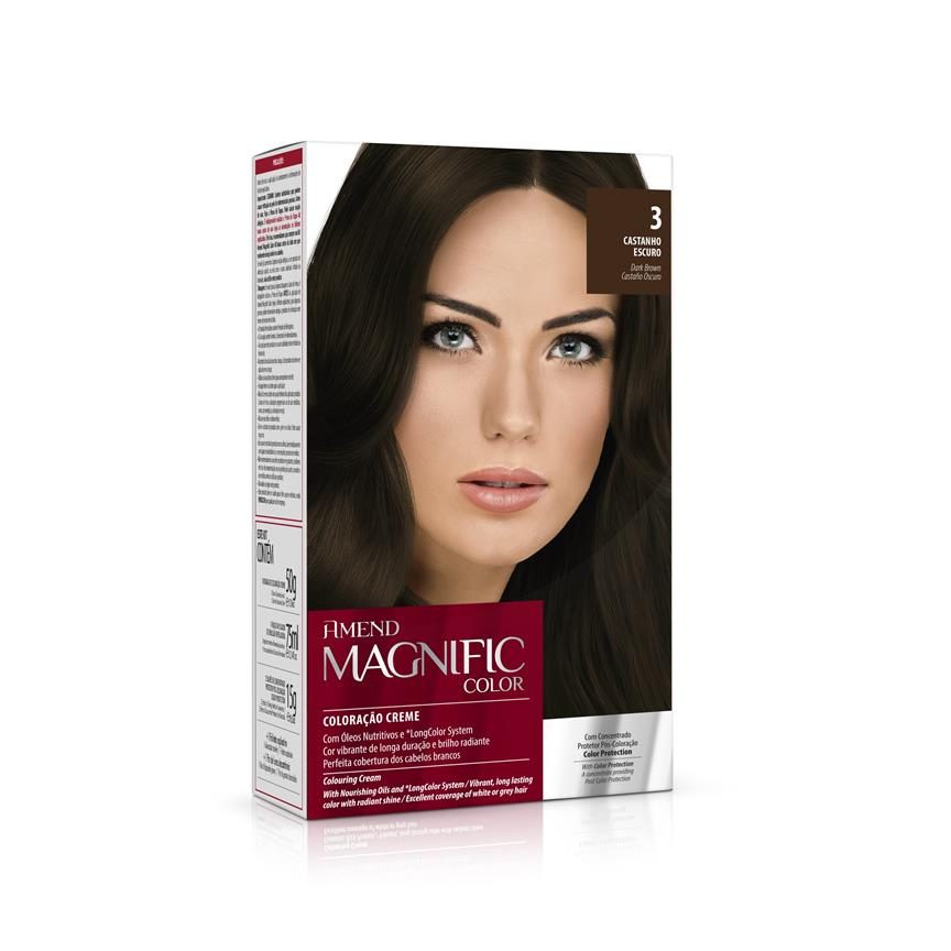 Tinta De Cabelo Amend Magnific 30 Castanho Escuro