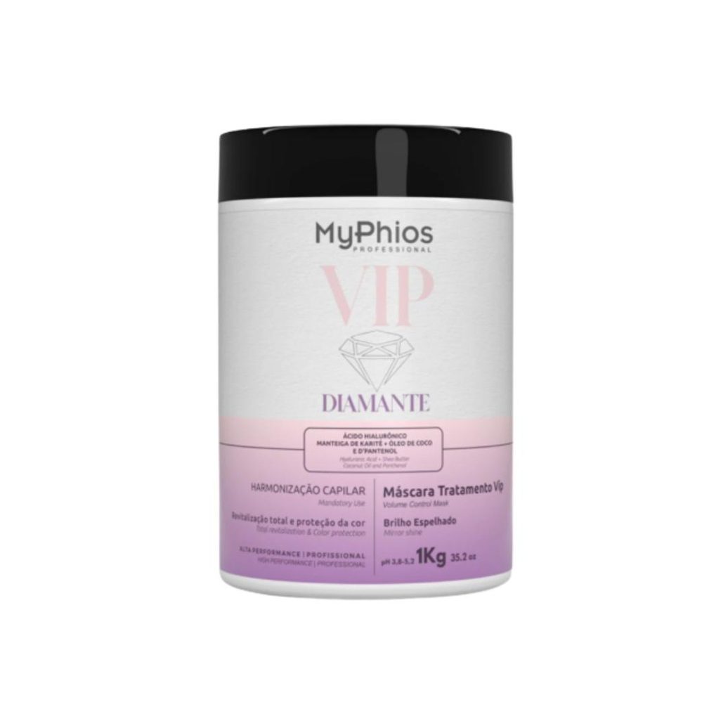 MyPhios VIP Diamante - Máscara Hidratação Brilho Intenso - 1kg