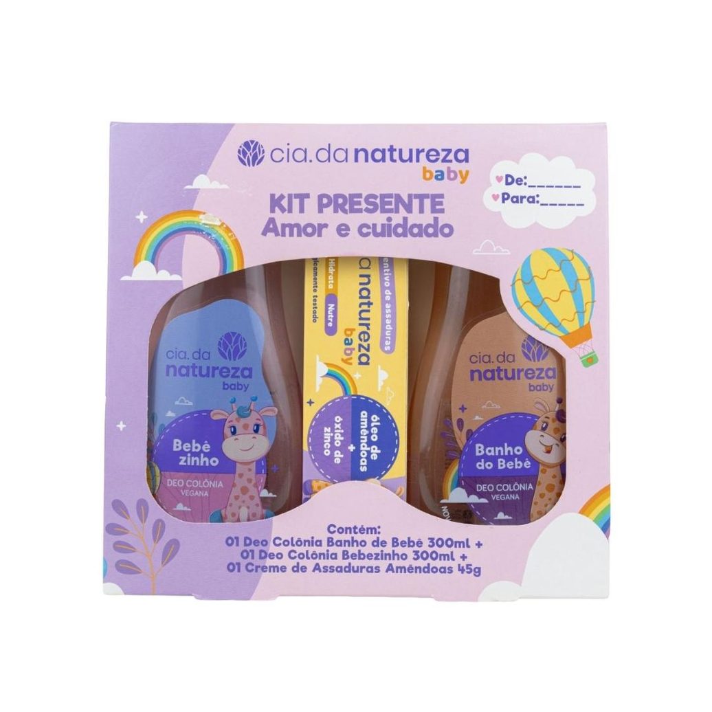 Cia da Natureza - Kit Presente Baby Amor e Cuidado - Kit Infantil