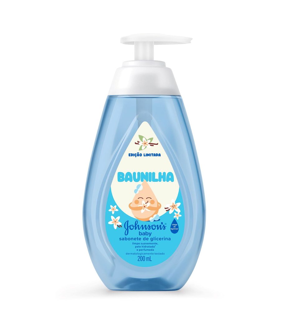 Sabonete Líquido Infantil Johnsons Baby Glicerina Baunilha 200ml