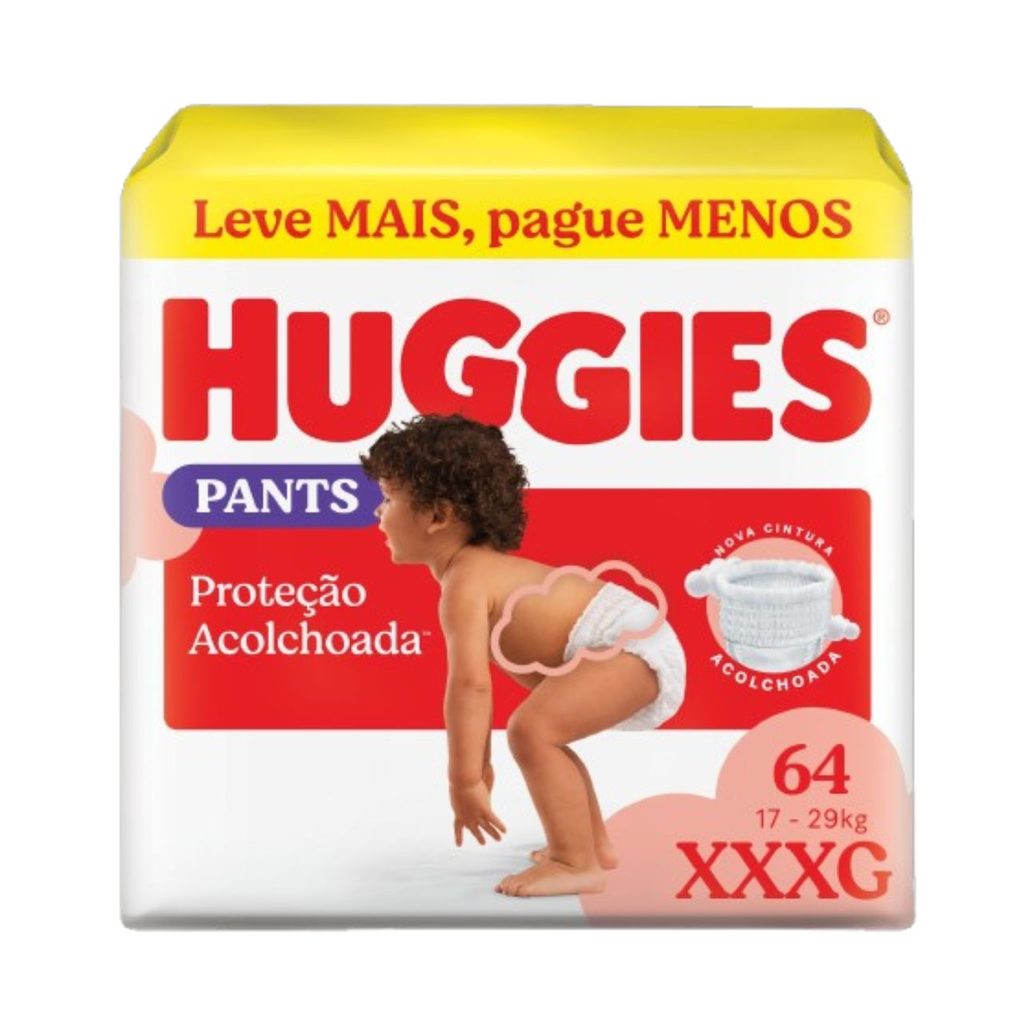 Fraldas Huggies Pants Proteção Acolchoada Mx Xxxg