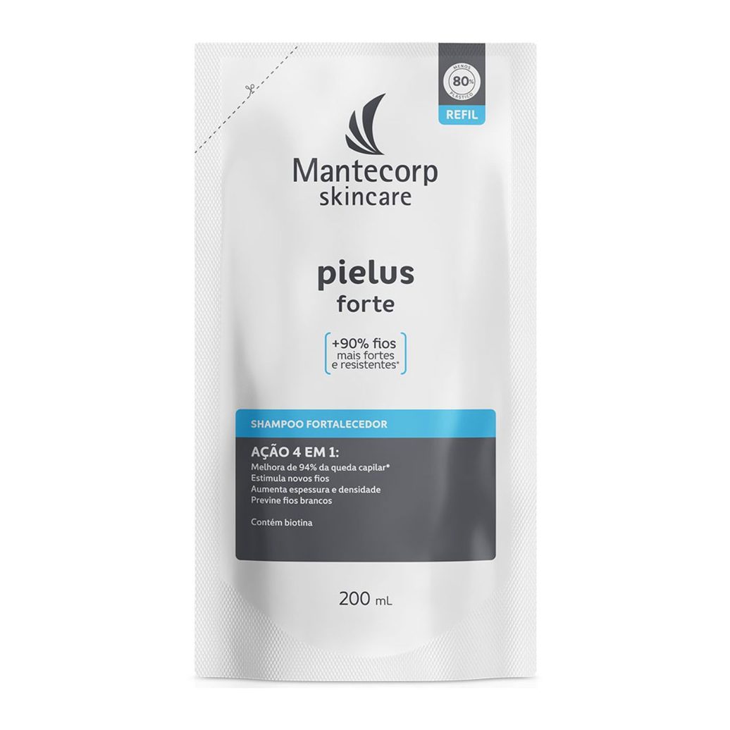 Shampoo Fortalecedor Mantecorp Skincare Pielus Forte Sachê 200ml