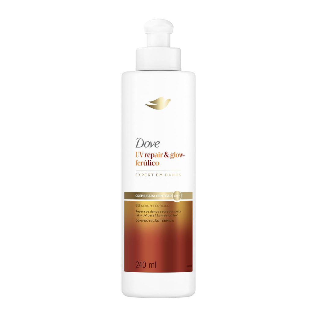 Creme Para Pentear Dove Uv Repair & Glow + Ferúlico 240ml
