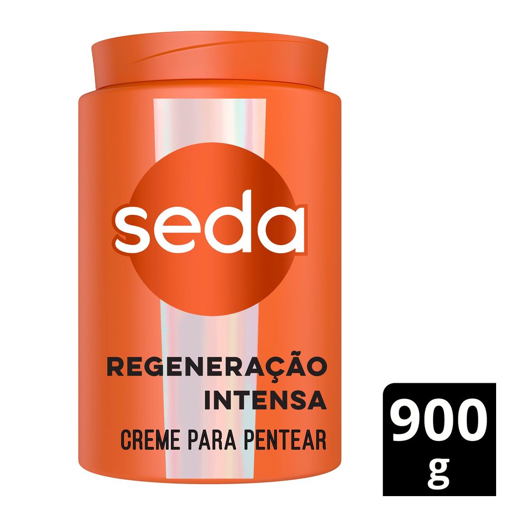 Creme Para Pentear Seda Regeneração Intensa + Definição 900g