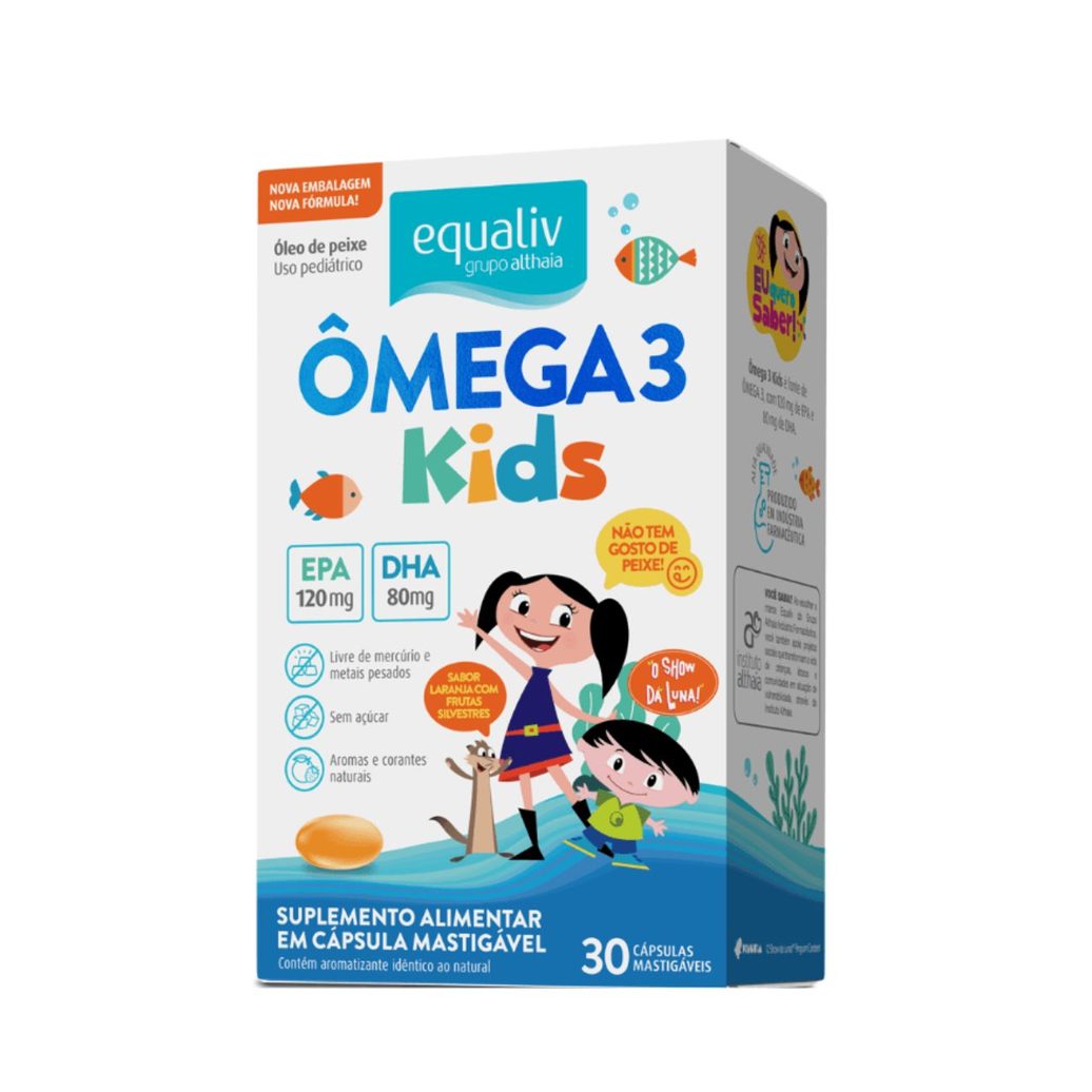 Suplemento Alimentar Equaliv Omega 3 Kids 30 Cápsulas Nova Formula