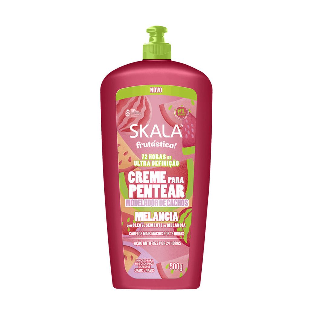 Creme Para Pentear Skala Modelador De Cachos Frutástica! Melancia 500g