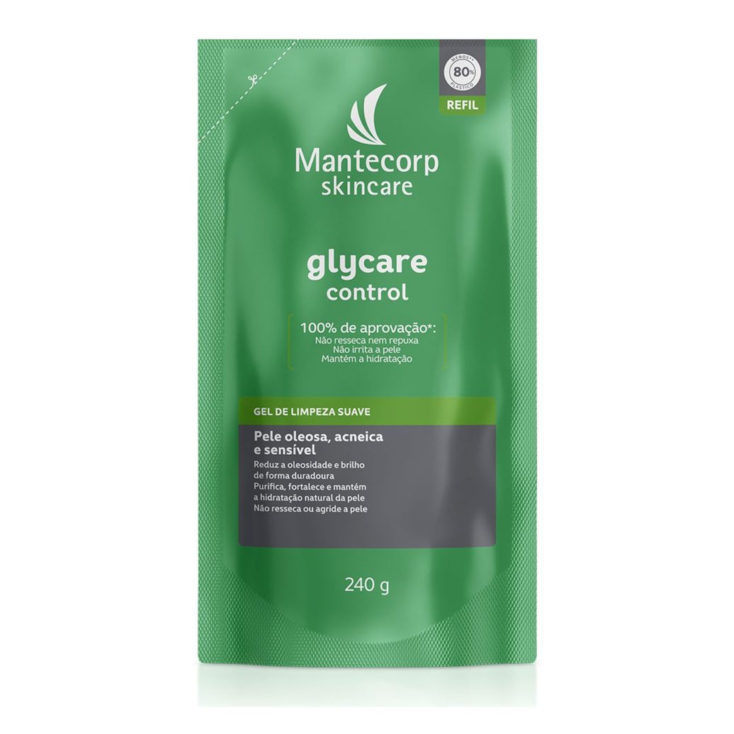 Gel De Limpeza Facial Mantecorp Skincare Glycare Control Refil 240g