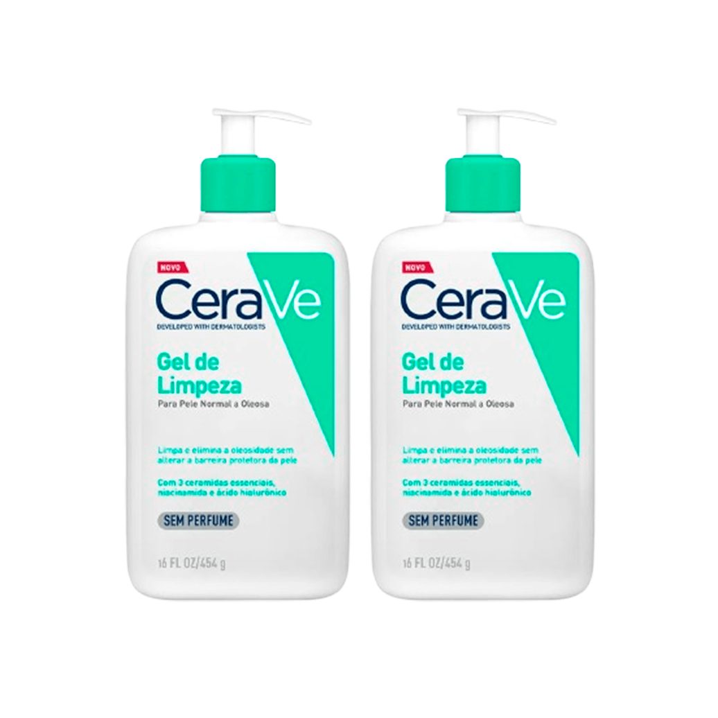 Kit CeraVe Gel de Limpeza 454g 2 Unidades