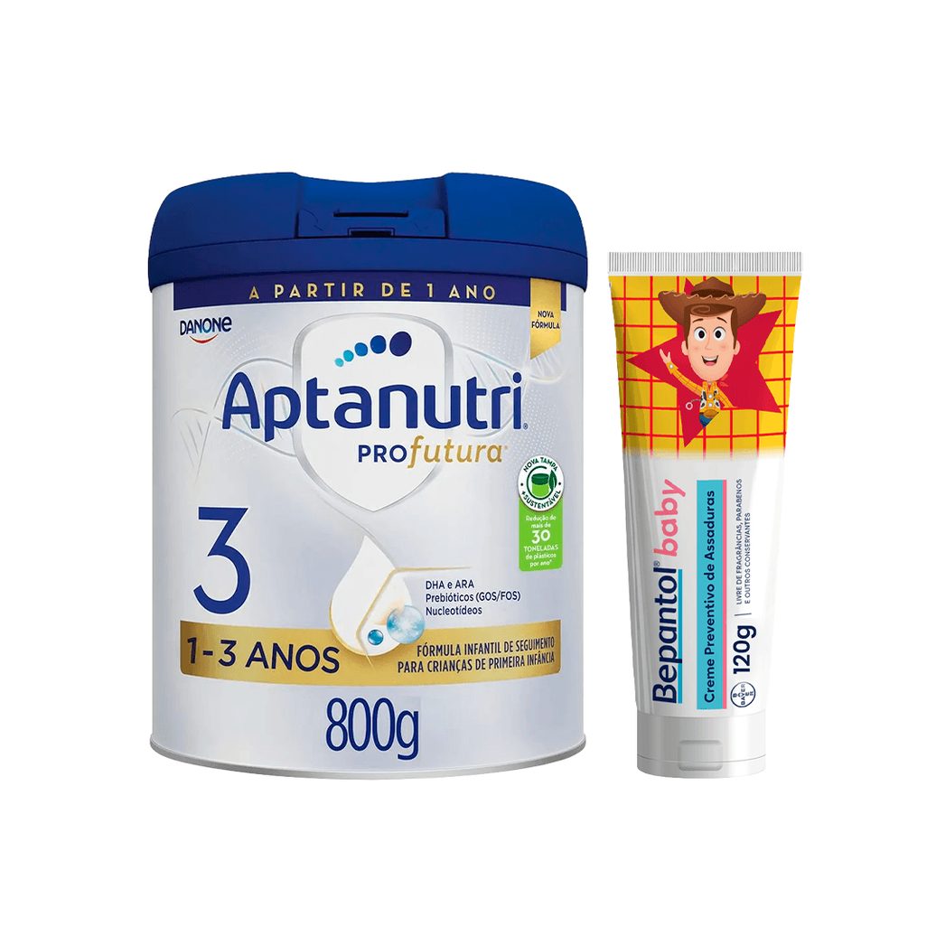 Kit Aptanutri & Bepantol Fórmula Infantil Profutura 3 DHA ARA 800g + Creme Para Assaduras Baby Disney Toy Story 120g