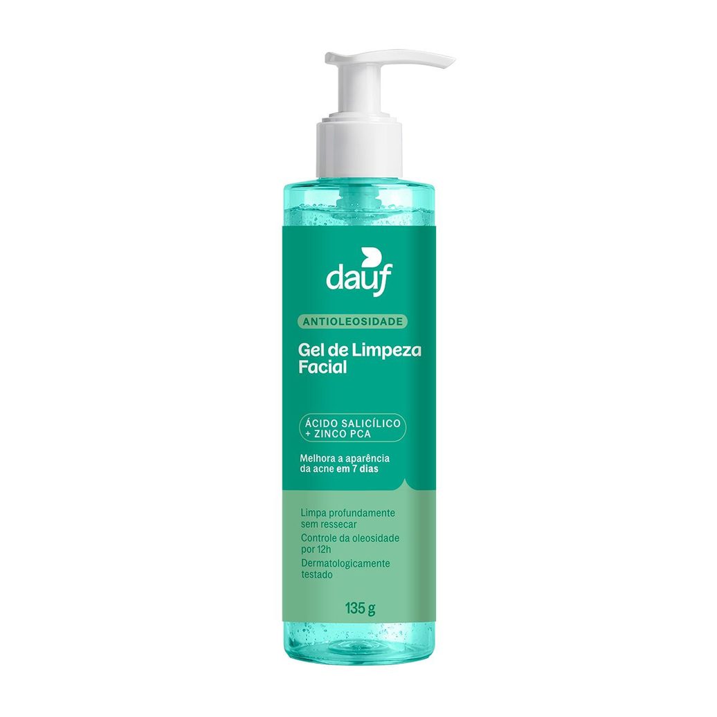 Gel De Limpeza Facial Dauf Antioleosidade 135g