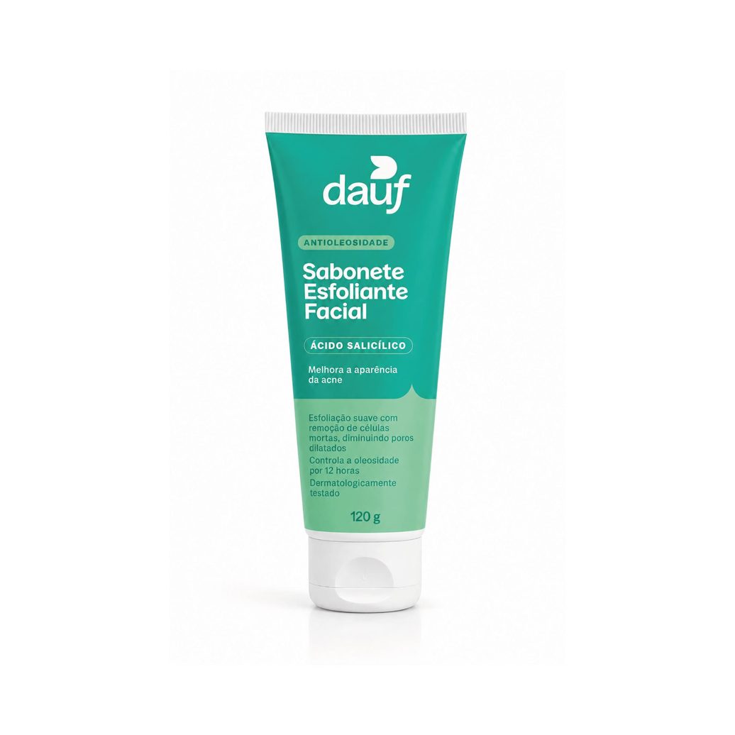 Sabonete Esfoliante Facial Dauf Antioleosidade 120g