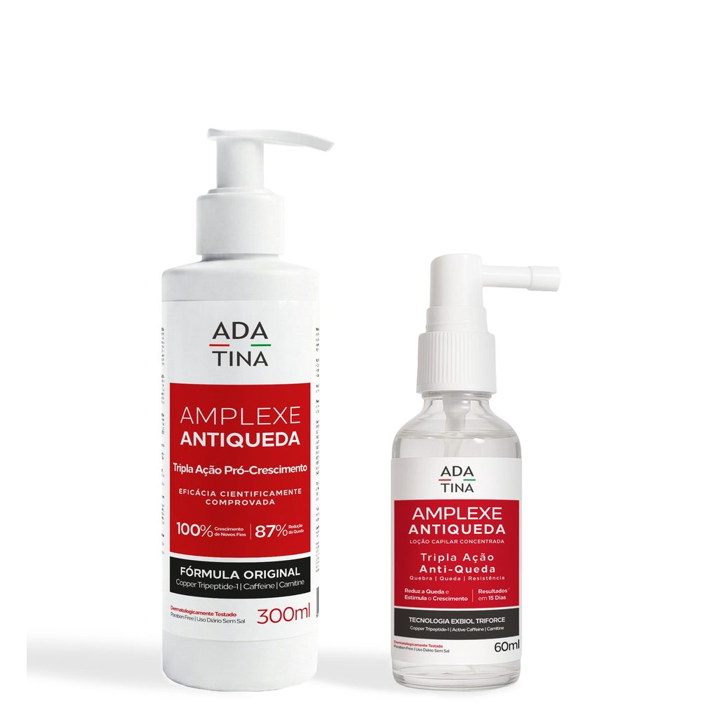 Kit Ada Tina Amplexe Shampoo 300ml e Loção Antiqueda