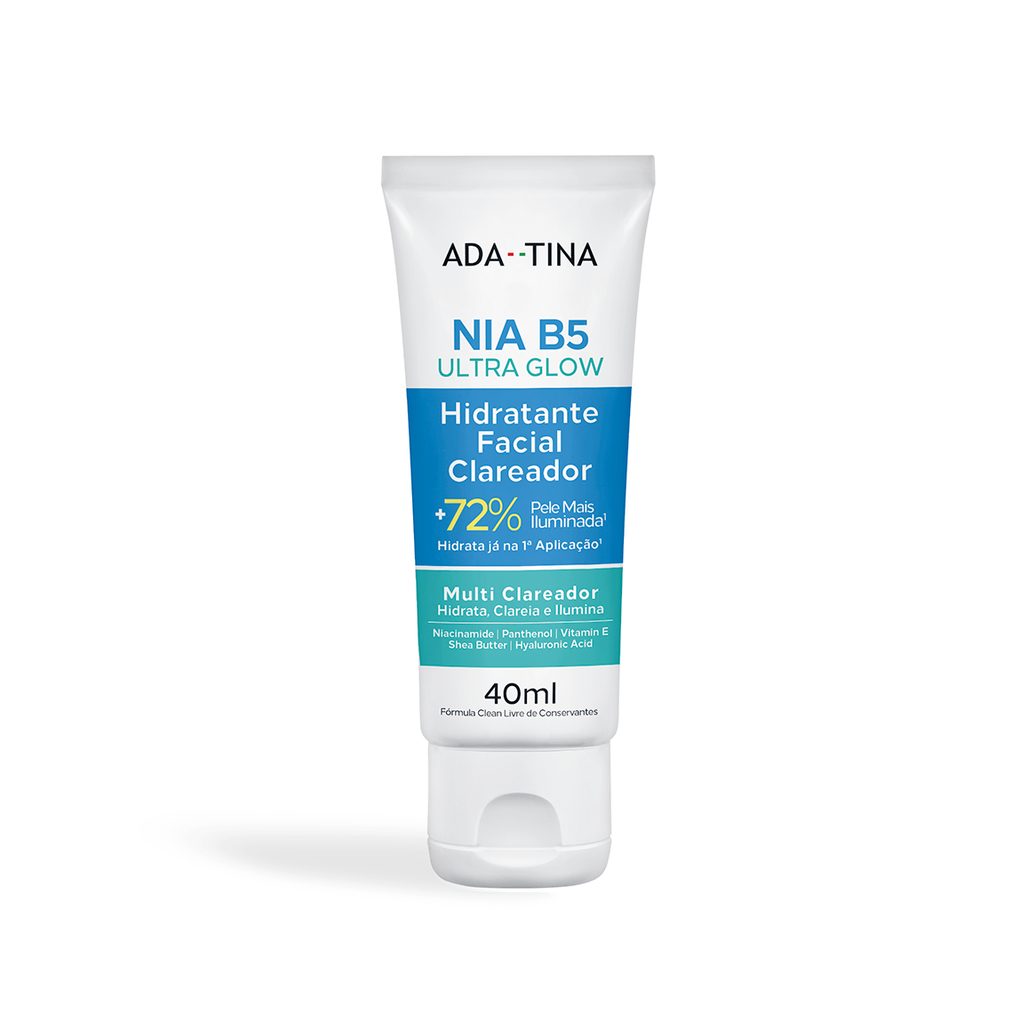 Hidratante Facial Clareador Ada Tina Nia B5 Ultra Glow 40ml