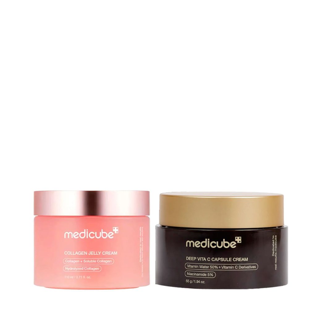 Kit Medicube Collagen Jelly Creme Facial 50ml + Vita C Capsule Creme Facial 55g