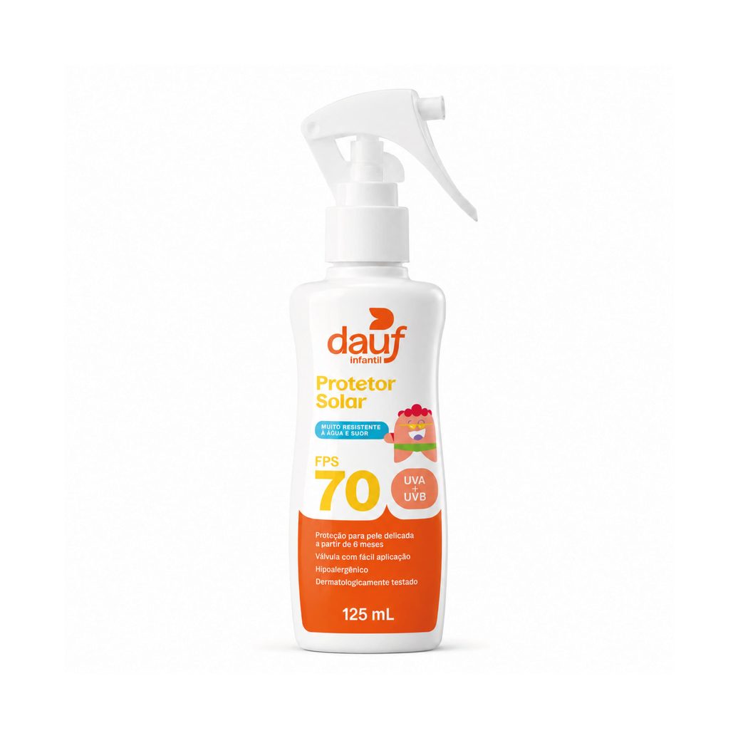 Protetor Solar Dauf Kids Fps70 Spray 125ml