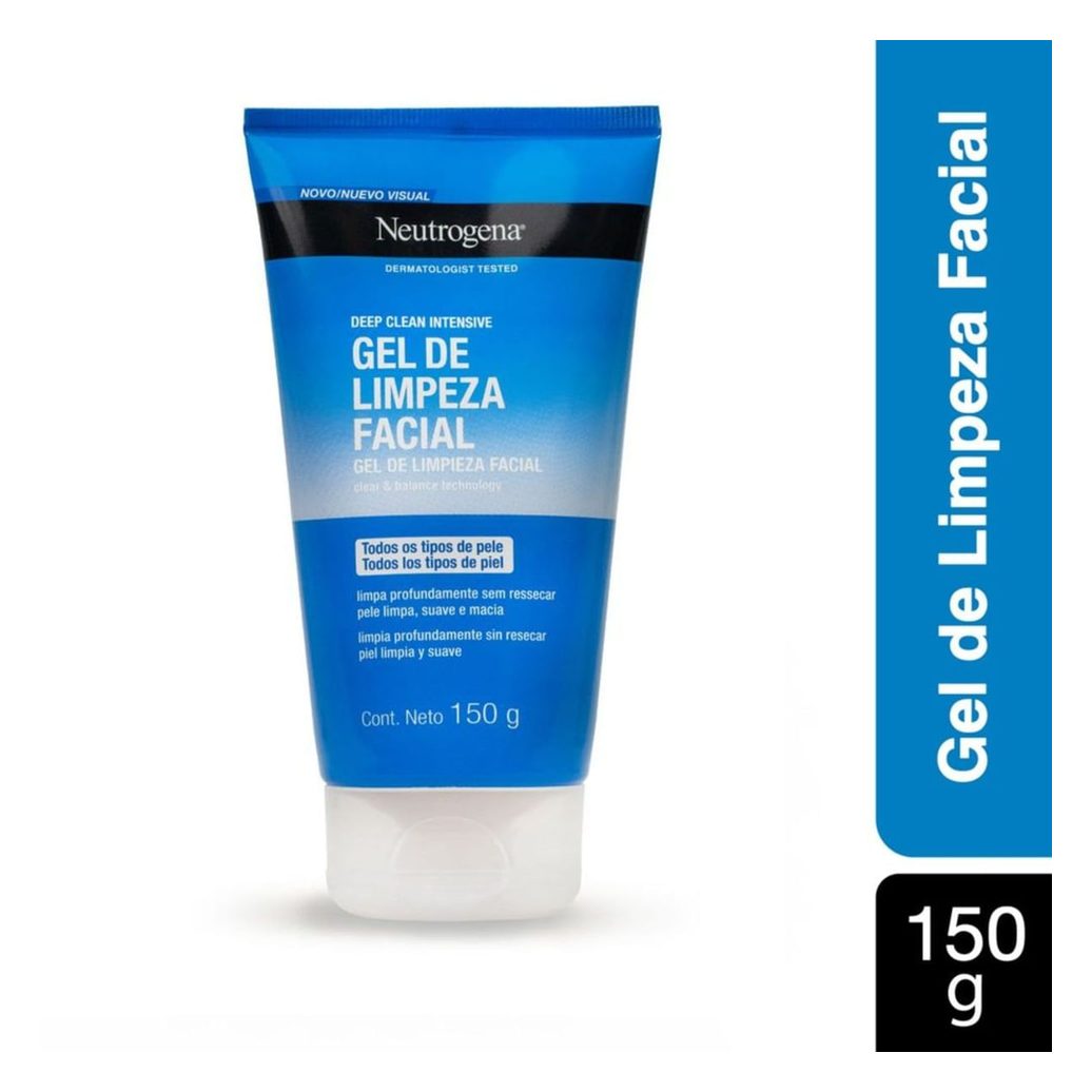 Gel de Limpeza Facial Neutrogena Deep Clean Pele Mista a Oleosa 150g