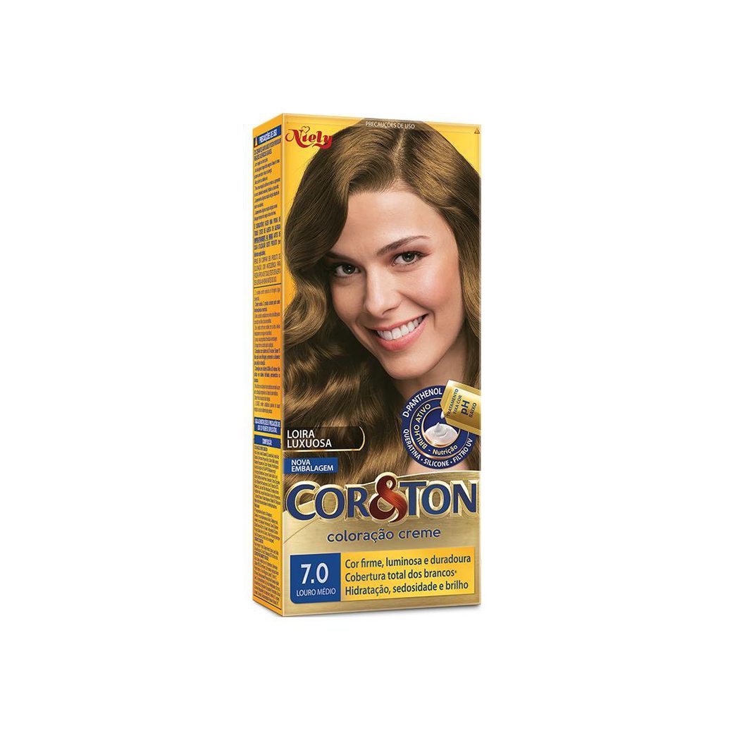 Coloração Niely Cor&Ton Louro Médio 7.0