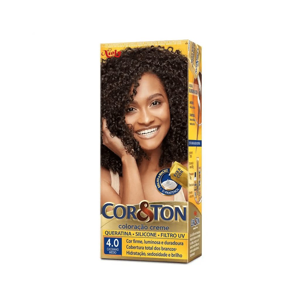 Coloração Niely Cor&Ton Castanho Médio 4.0