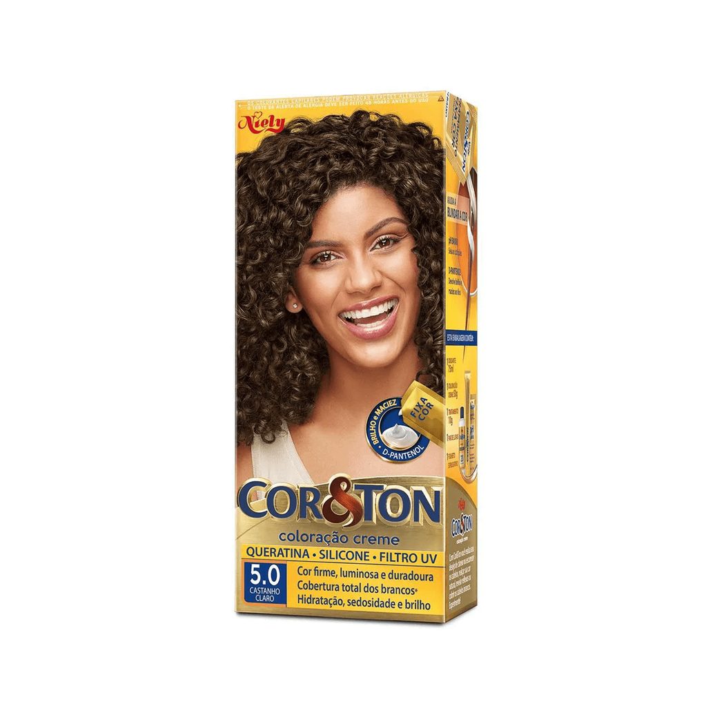 Coloração Niely Cor&Ton Castanho Claro 5.0