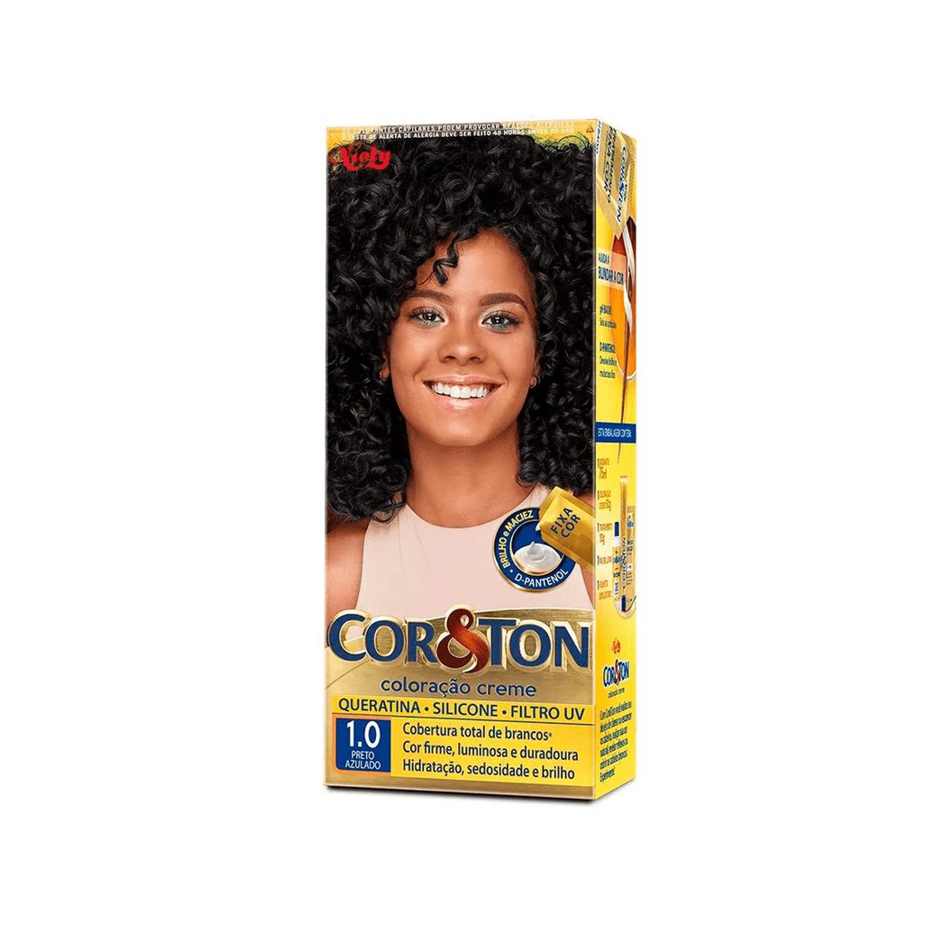 Coloração Niely Cor&Ton Preto Azulado 1.0