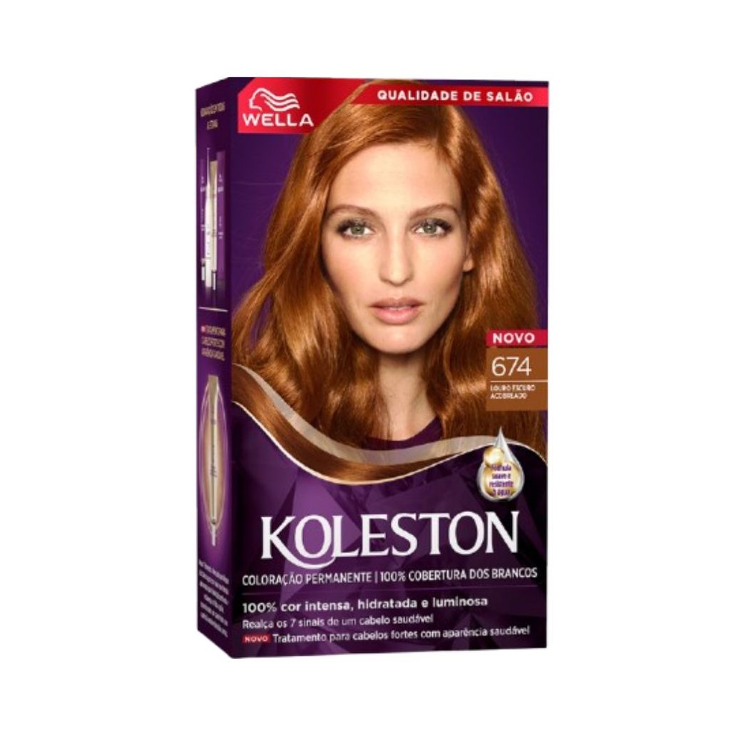 Tintura Koleston Chocolate Acobreado Kit 674
