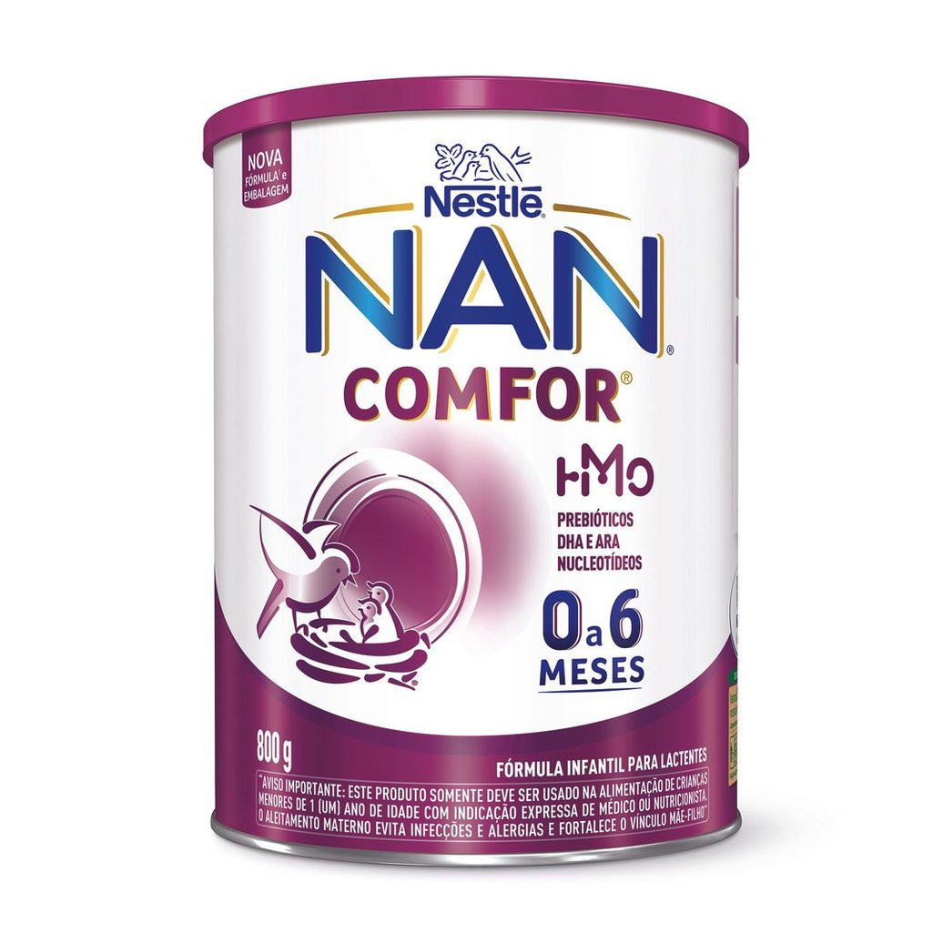 Fórmula Infantil NAN Comfor HMO 0 a 6 meses 800g